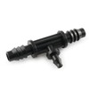 E-outstanding Tee Barbed Connector 10PCS Black 3/8 Inch to 1/4