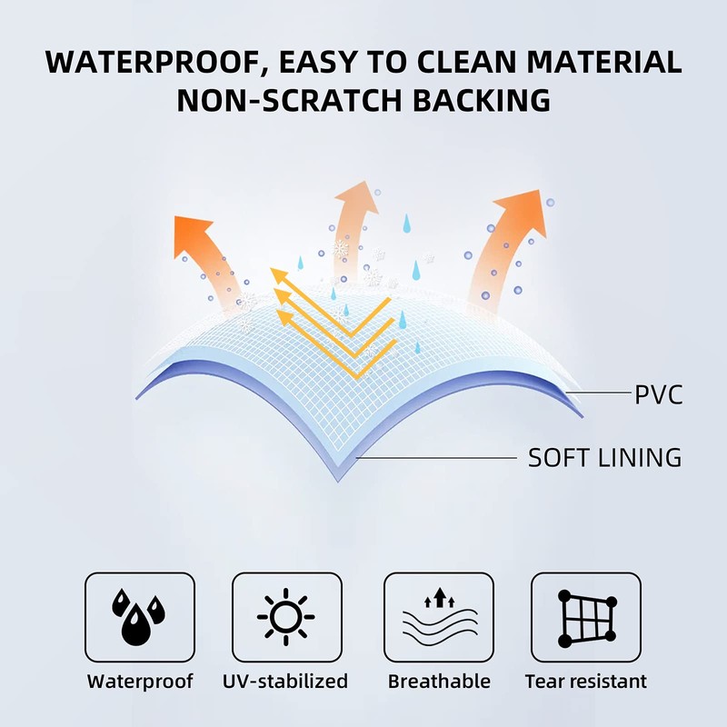 VINPATIO RV Tire Covers 4 Pack, Waterproof Thickening Leather Tire