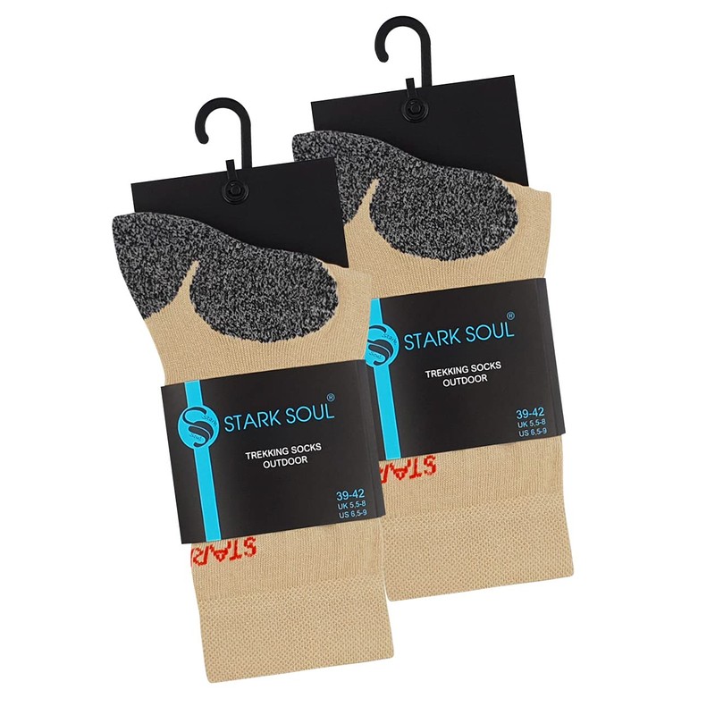 STARK SOUL Trekking Hiking Socks for Men and Women, 2