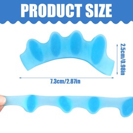 WeddHuis 4 Stück Zehenspreizer Hallux Valgus Gel-Zehennagelteiler, wiederholbare waschbare Zehentrenner zum Entspannen der Zehen, zur Linderung von Ballenzehen, Hammerzehen, Hallux Valgus