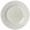 Tabletops Gallery Embossed Bone White Porcelain Round Dinnerware Collection- Chip