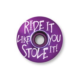 KustomCaps Ride It Like You Stole It 1 1/8" Bicycle Headset Cap (Purple)