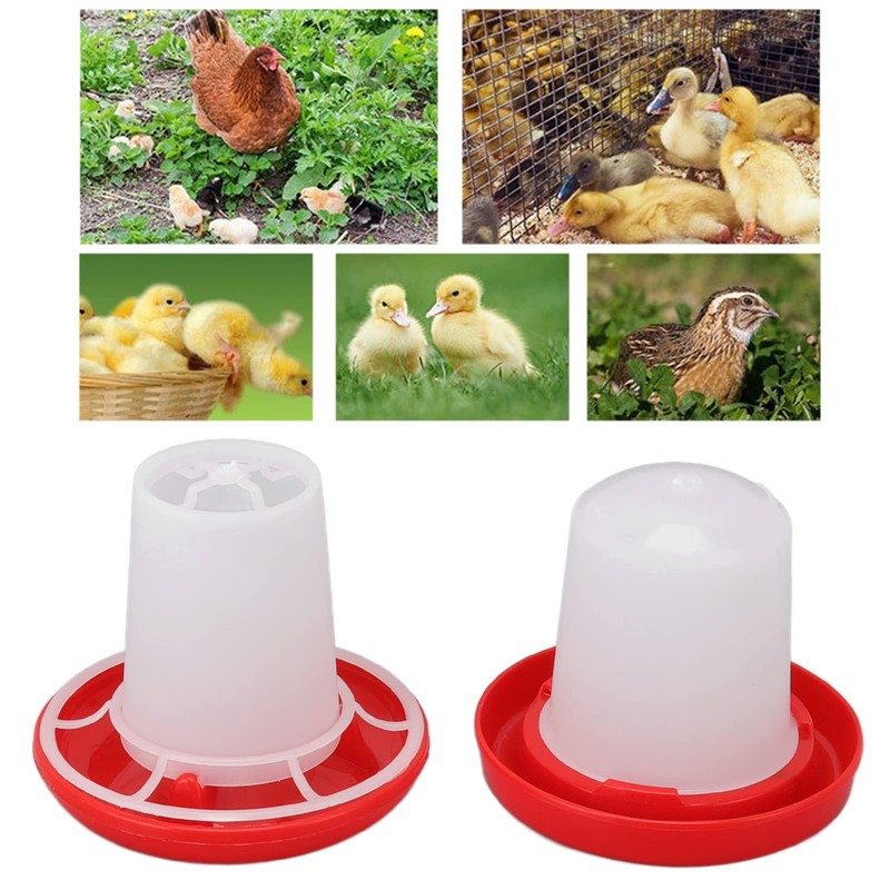 Chick Feeder, Chick Feeder and Waterer Kit Resilient Sleeve Design