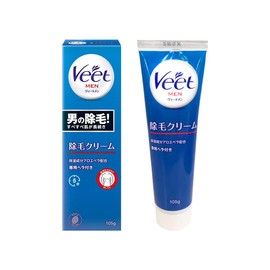 Veet Men Hair Removal Cream, For Sensitive Skin, Includes Dedicated Spatula, For Men, Body Cream for Unwanted Hair Care, Spatula, 3.7 oz (105 g), Single Item