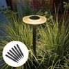 Litoexpe 6 Pcs 8.27 Inch Reinforced Ground Spikes, Solar Lights