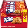 NUTTER BUTTER Peanut Butter Sandwich Cookies, King Size, 10-3.5 oz