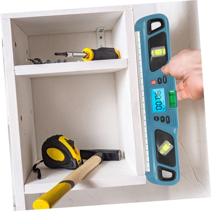 Outanaya Level Ruler Bubble Backlit Measuring Tool for Home Diy