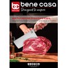 Bene Casa 7-Inch Stainless Steel Cleaver Knife with Rosewood Handle