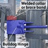 Chain Link Fence "Bull Dog" Commercial Duty Gate Hinge (4"