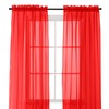 Elegant Comfort 2-Piece Sheer Panel with 2'' Rod Pocket, Window