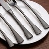 Hammered Black Stainless Steel 20-Piece Flatware Set