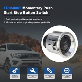 MUNIK Momentary Push Start Stop Button Switch Compatible with Range Rover L322 2010-2012 3.6 TDV8 V8 3.6L/4.4 TDV8 V8 4.4L/5.0 NA V8 5.0L/5.0 SC V8 5.0L Replace# LR050802