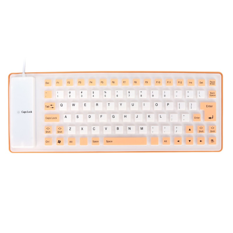 Silicone Keyboard Fully Sealed Design Lightweight Portable Silent Soft Comfortable