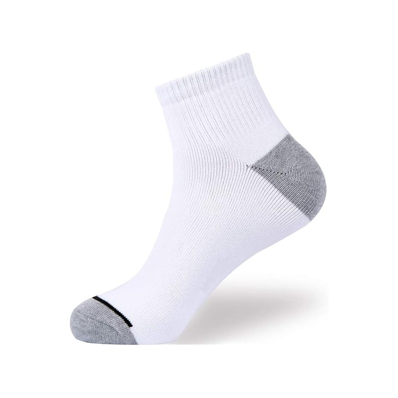 EnerWear 10P Pack Unisex Cotton Moisture Wicking Cushion Ankle Socks