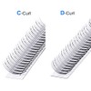 GEMERRY Ready-to-Use Fan Eyelashes, 3D Lashes, Volume, Individual Eyelashes, 0.07