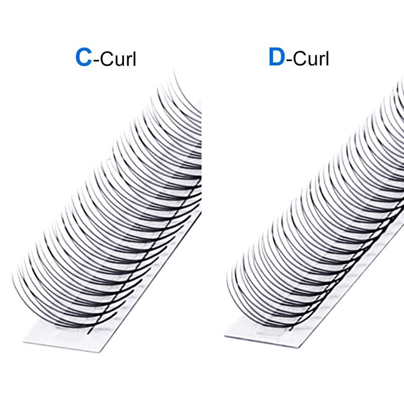 GEMERRY Ready-to-Use Fan Eyelashes, 3D Lashes, Volume, Individual Eyelashes, 0.07