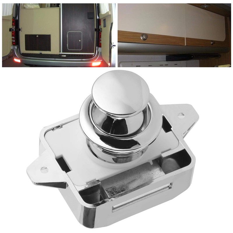 push button lock + Push Button Latch Cupboard Catch Door