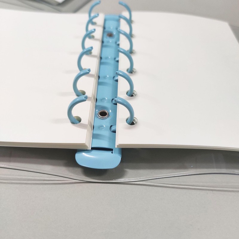 Clear Binder Cover A7 6 Holes PVC M6 Notebook Shell