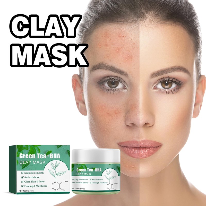 Deep Cleansing Smearing,Hautpflege, Ölkontrolle, Mitesser Akne Entferner,Deep Clean Green Mask