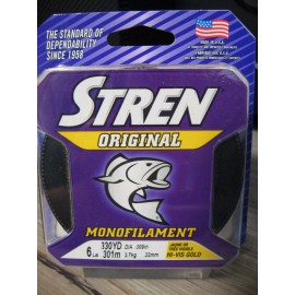 Stren Original Monofilament Fishing Line 6 LB 330 Yards Hi-VIS Gold Mono