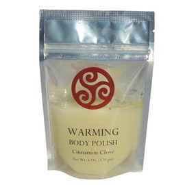 Trillium Body Polish - Warming Cinnamon Clove - Natural Salt Scrub - 6 Ounce