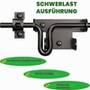 Litensh Door Bolt Double-Sided Sliding Bolt Door Lock with Padlock