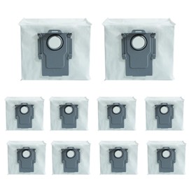 Jollyhilan 10 Pack Dust Bags Compatible with Roborock Q5+,Q5 Max+,Q5 DuoRoller+,Q5 Pro+,Q7+ Max+/M5+/L5+,Q8 Max+,S8+,S8 Pro Ultra,S7 MaxV/Max Ultra,Q10 S5+/X5+ Robot Vacuum Cleaner,Vacuum Bags