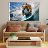 Surfing Squirrel Flag - Large Funny Flag - Double-Sided Print