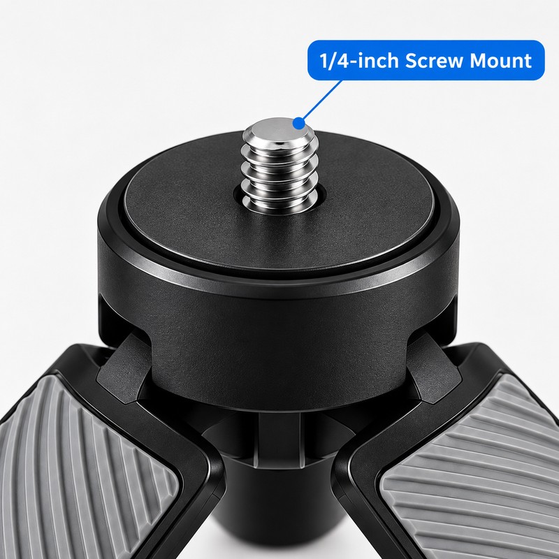 Mini Tripod Stand for Action Cameras – Compact 1/4-Inch Screw