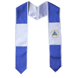 Del Mex Country Flag Graduation Stole Sash International Graduate (Nicaragua)