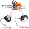 Gas Fuel Cap Oil Cap Fits for Stihl MS181 MS210