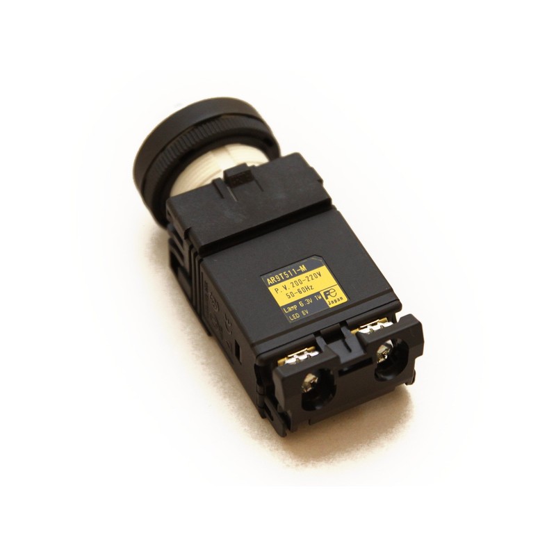 Fuji Electric DR22D0L-M3W Indicator Light, Dome Shape, Φ0.9 inches (24