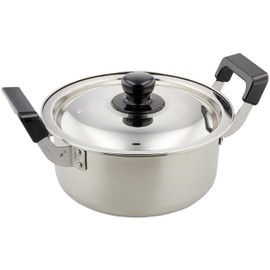 Pearl Metal New Danran (Family Gathering) HB-1792 Double-Handed Pot, 7.9 inches (20 cm), Pot Lid Included, Induction Compatible