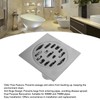 Square Shower Drain Kit 4.3in Stainless Steel Anti Clogging Odor