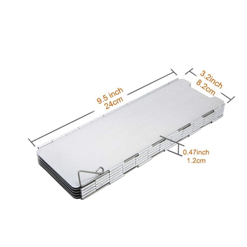 ETOPARS 10 Plate Foldable Burner Windshield Outdoor Camping Cooker Picnic
