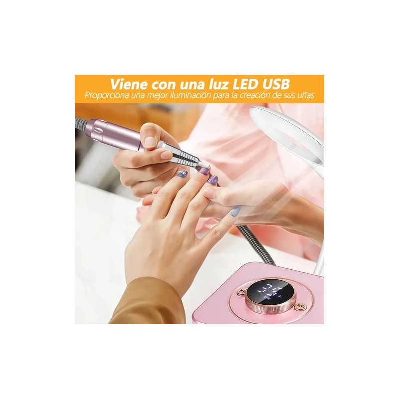 Pulidor De Uñas Profesional 35000rpm Cableado Multifuncional