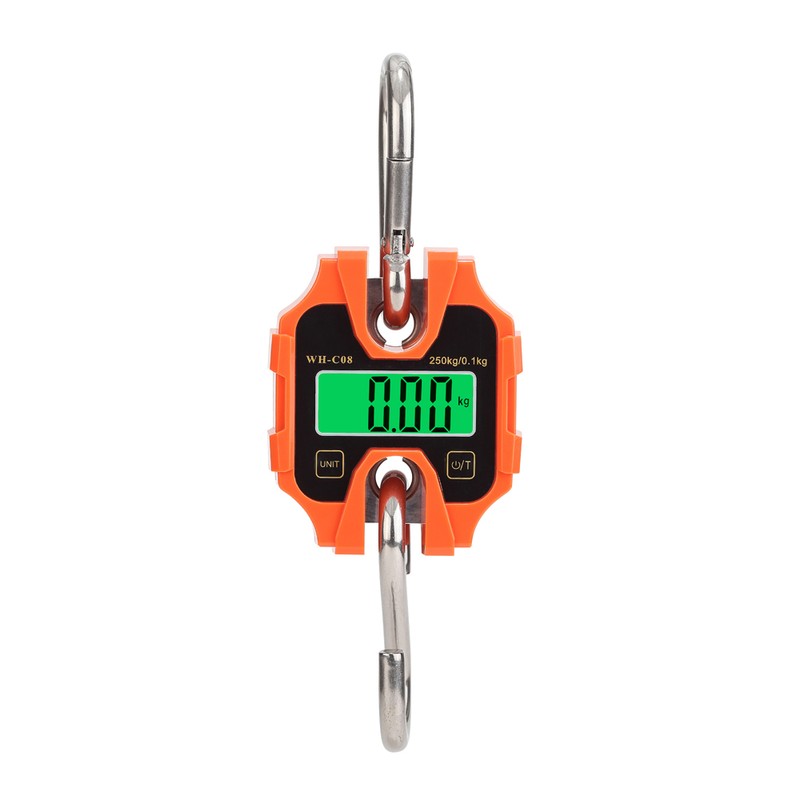 250kg Portable Hand Electronic Scale LCD Display with Backlight kg