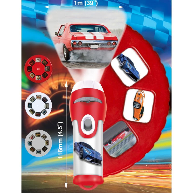 Super Cars Torch & Projector