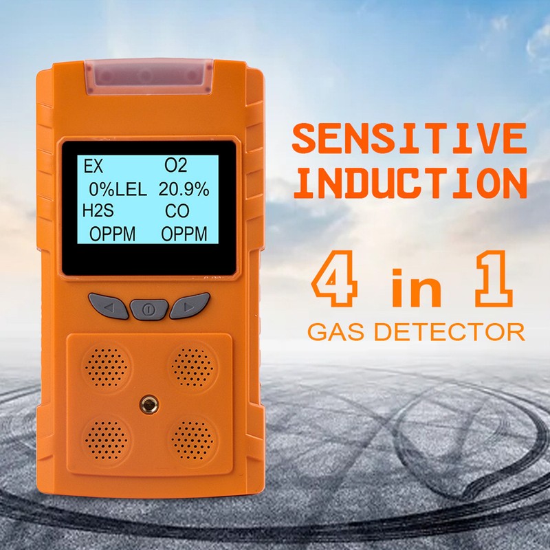 Gas Detector Multifunctional ABS Housing Dustproof IP65 Gas Monitor Meter