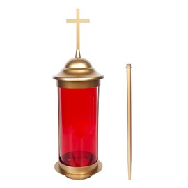 in Loving Memory Metal Crosses for Grave Cemetery Decorations for Grave Cemetery Lights Memorial Lantern Candle Holder with 11.8 Inches Garden Stakes