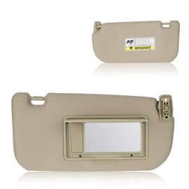 Sun Visor for KIA Sportage 2005-2010 Without Light, Right Passenger Side Beige SunVisor Replacement 85201-1F690LX