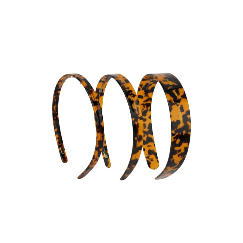 Acetate Tortoiseshell Headband 3 Sizes Set