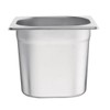 Vogue k992 stainless steel catering 1/6 container, 2.2 l capacity,