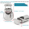 Enosea 12 PCS Metal Cord Locks Single Hole Spring Toggle