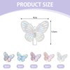 TRKETK 15 Stück Schmetterling Haarspange Klein Rutschfeste Mini Haarspangen Mehrfarbig