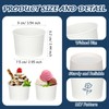 Nuenen 300 Pcs 8 oz Ice Cream Cups Disposable Summer