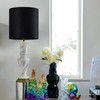 GOSO Tall Drum Velvet Black Lamp Shades Set of 2-