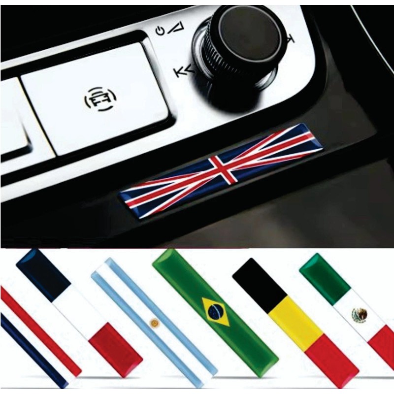 DIGIART INTERNATIONAL 1 COLOMBIAN COLOMBIA FLAG 3D EPOXY CAR EMBLEM