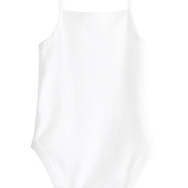 NEXT Baby Bodysuit with Thin Straps Pack of 10, White, 3-6 months