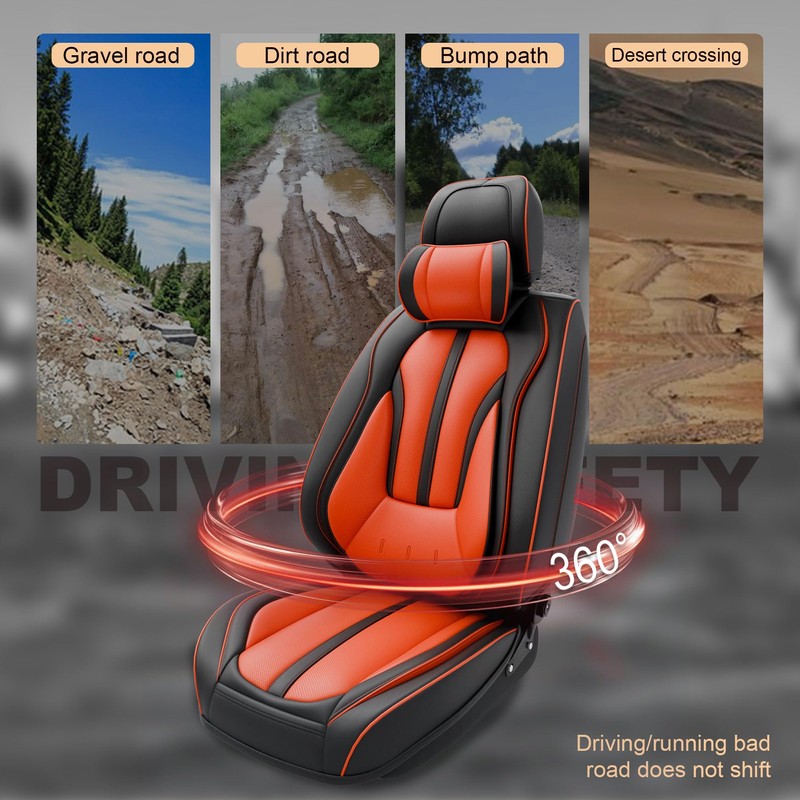 ASLONG 5PCS H7 Front and Back Car Seat Covers Auto
